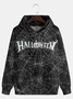 Halloween Spider Web Casual Hoodie