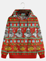 Santa Claus Fair Isle Casual Hoodie