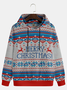 Christmas Fair Isle Casual Hoodie