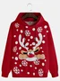 Christmas Reindeer Casual Hoodie