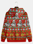 Santa Claus Fair Isle Casual Hoodie