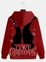 Christmas Cat Casual Hoodie