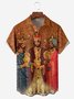 Mexican Three Kings Festival Chest Pocket Short Sleeve Casual Shirt