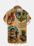 Mens Beach Print Casual Breathable Hawaiian Short Sleeve Shirt