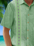Cotton Striped Guayabera Shirt