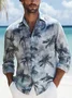 Moisture Wicking Coconut Tree Hawaiian Long Sleeve Shirt