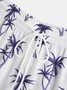 Tropical Plant Graphic Men's Beach Shorts