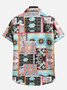 Square Neck Abstract Shirt