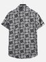 Cotton-Blend Geometric Shirt