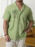 Hardaddy® Cotton Coconut Tree Embroidered Resort Shirt