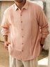 Cotton Pleats Long Sleeve Guayabera Shirt