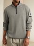 Stand Collar Zip Sweatshirt