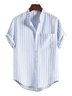 Men's Casual Striped Printed Shirts