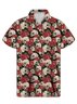 Vintage Skull Casual Turn-Down Collar Hawaiian Shirt