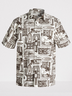 Patchwork Shirt Collar Hawaiian Shirt