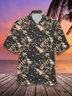 Hawaiian StyleHappy New Year Pattern Printed Shirt Top