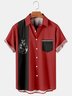 Creative Vintage Easter Graphic Short Sleeve Casual Men's Shirt