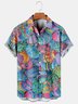 Easter Egg Graphic Short Sleeve Casual Men's Hawaiian Shirt