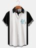 Men's Mother's Day Print Casual Breathable Short Sleeve Shirt