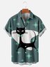 Men's Animal Print Casual Lapel Short Sleeve Hawaiian Shirt