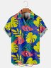 Hawaiian Leaf Graphic Men's Casual Short Sleeve Shirt