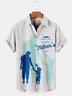 Men's Father's Day Print Casual Short Sleeve Hawaiian Shirt