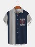 Men's Basketball Print Lapel Loose Short Sleeve Trendy Hawaiian Shirt