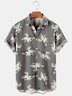 Men's Retro Casual Breathable Short Sleeve Hawaiian Shirt with Chest Pocket
