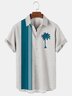 Cotton Linen Retro Billiard Shirt Hawaiian Vacation Short Sleeve Shirt
