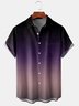 Mens Ombre Tie dye Front Buttons Short Sleeve Shirt Chest Pocket Casual Hawaiian Shirts