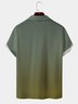 Men's Music Print Casual Fabric Fashion Lapel Short Sleeve Shirts