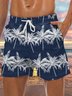 Men's Coconut Tree Element Graphic Print Casual Vacation Beach Shorts