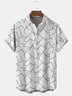 Men's Geometric Graphic Print Short Sleeve Shirt