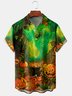 Casual Summer Halloween Micro-Elasticity Holiday Regular Fit Short sleeve Regular Shirt Collar shirts for Men
