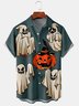 Men Casual Summer Halloween Polyester Lightweight Micro-Elasticity Short sleeve Regular Regular Size shirts