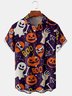 Men Casual Summer Halloween Polyester Micro-Elasticity Holiday Regular Fit Regular H-Line shirts