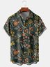 Floral Summer Hawaii Polyester Micro-Elasticity Regular Fit Short sleeve Regular Shirt Collar shirts for Men