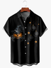 Casual Summer Halloween Lightweight Daily Polyester fibre Buttons Short sleeve Regular shirts for Men