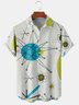 Men's Art Collection Casual Short Sleeve Hawaiian Shirt with Chest Pocket