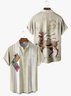 Men's Christmas Print Fashion Hawaiian Lapel Short Sleeve Shirt
