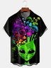 Hippie Alien Chest Pocket Short Sleeve Shirt