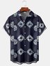 Men's Art Tie Dye Print Fashion Hawaiian Lapel Short Sleeve Shirt