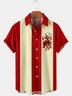 Big Size Candy cane Short Sleeve Hawaiian Shirt