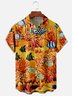 Marine Wonderland Chest Pocket Short Sleeve Hawaiian Shirt