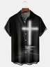 Easter Crucifix Chest Pocket Short Sleeve Shirt