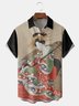 Japanese Beauty Chest Pocket Short Sleeve Hawaiian Shirt
