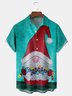 Christmas Gnome Chest Pocket Short Sleeve Shirt