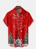 Christmas Gnome Chest Pocket Short Sleeve Shirt