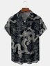 Ukiyo-e Dragon Chest Pocket Short Sleeve Shirt