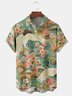 Japanese Ukiyoe Chest Pocket Short Sleeve Casual Shirt
